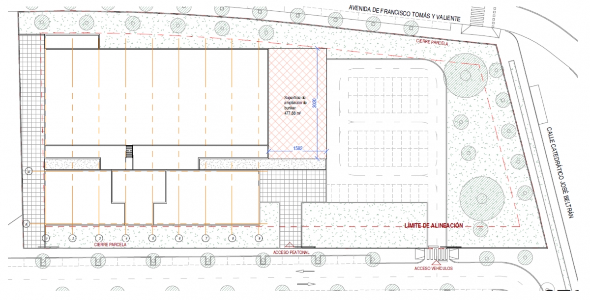 Parcela donde se construirá el futuro edificio científico. - Foto: VP Parcela donde se construirá el futuro edificio científico.