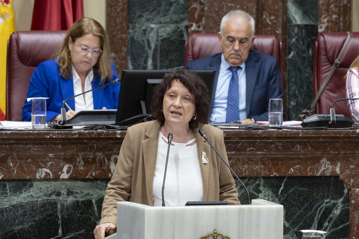 La diputada de Podemos, María Marín.