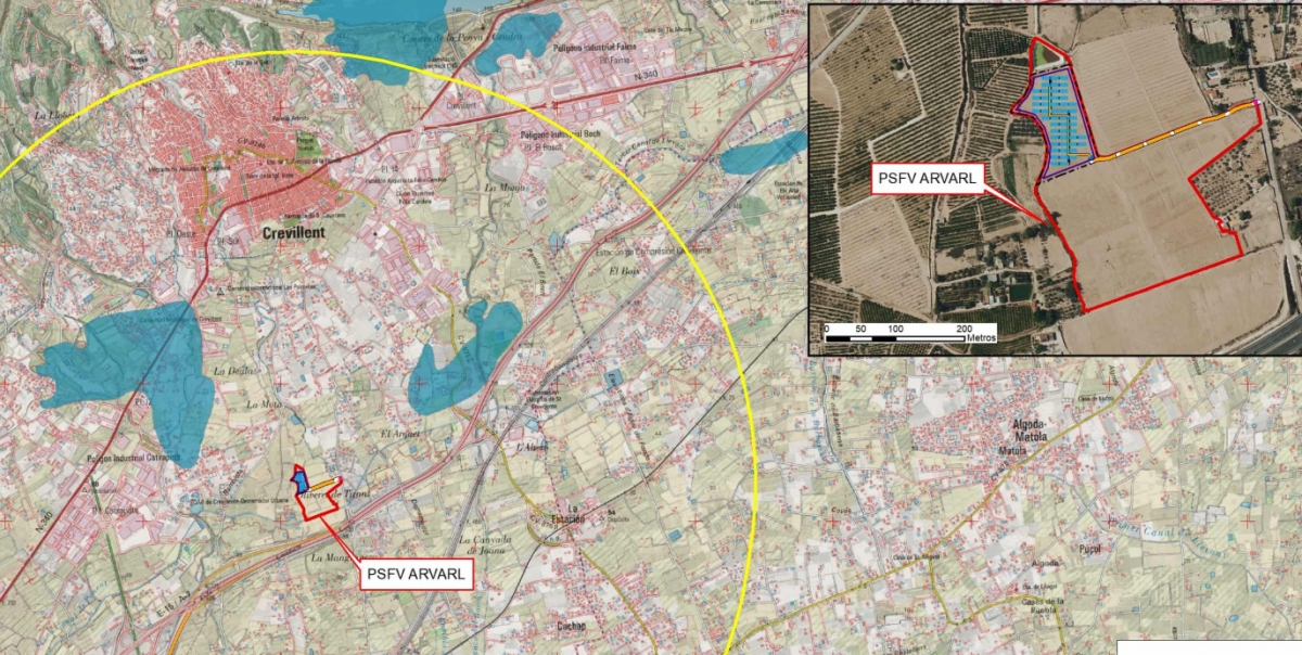 Ubicación de la planta, cuya energía se volcará a la red de Enercoop -