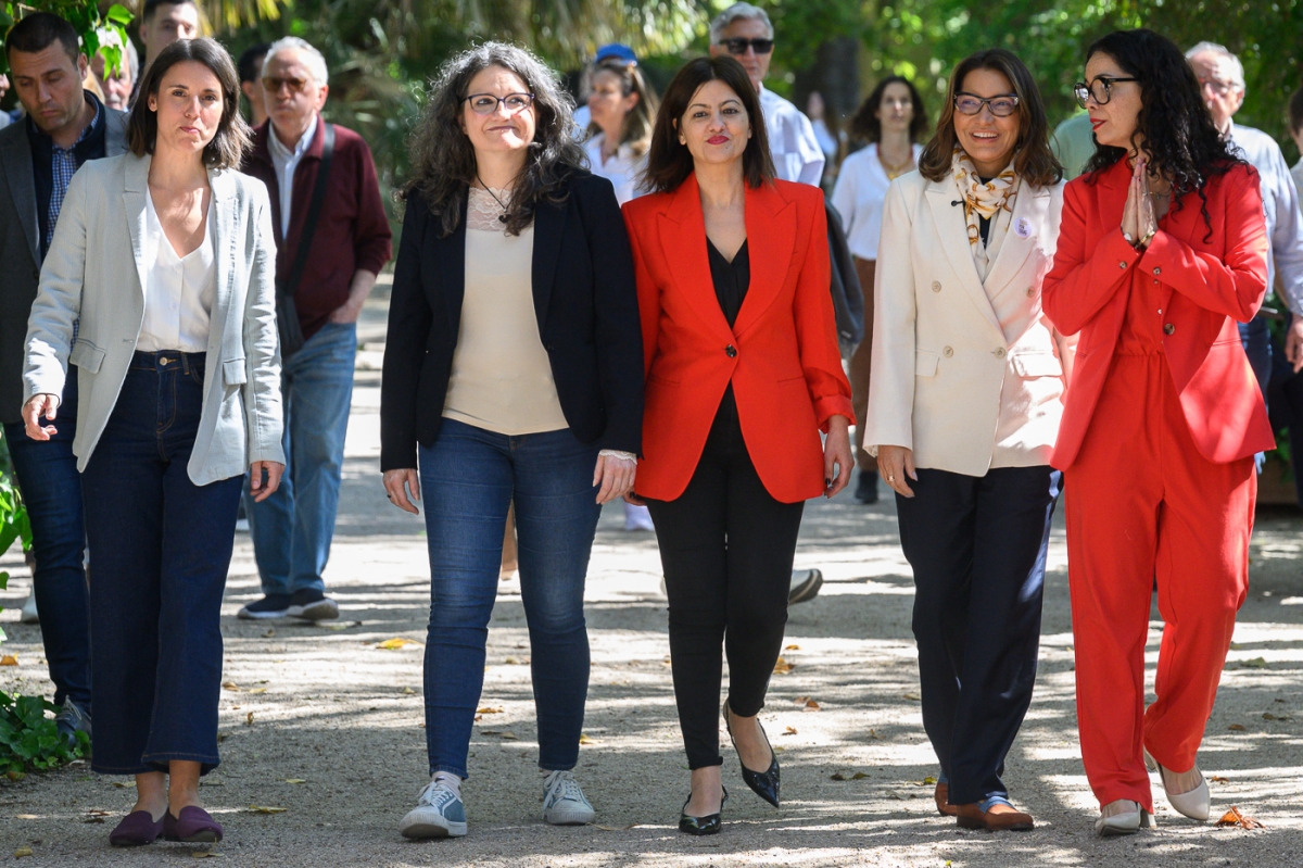 Las imágenes del acto de Mónica Oltra con Irene Montero, Sira Rego y Rosangela Silva