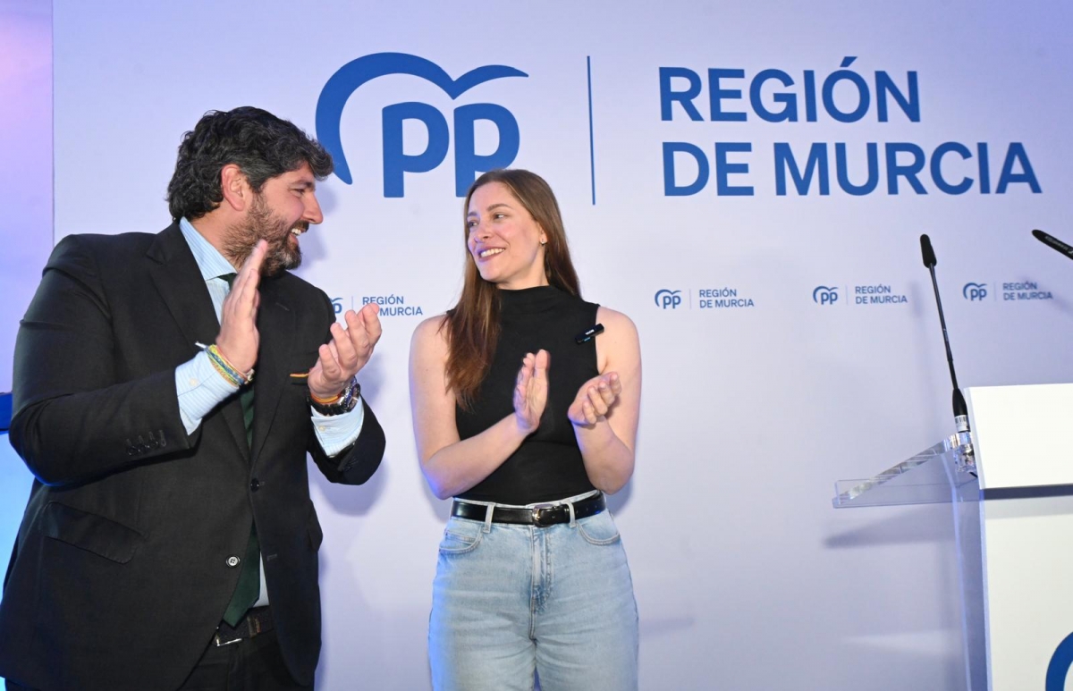 Ester Muñoz reivindica el papel del PP en la Región de Murcia y valora a López Miras como 