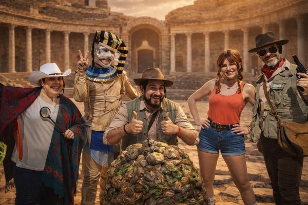 El musical de Teo Jones aumenta sus pases en Cartagena: un loco viaje en el Bus Turístico por el Teatro Romano y la Muralla Púnica
