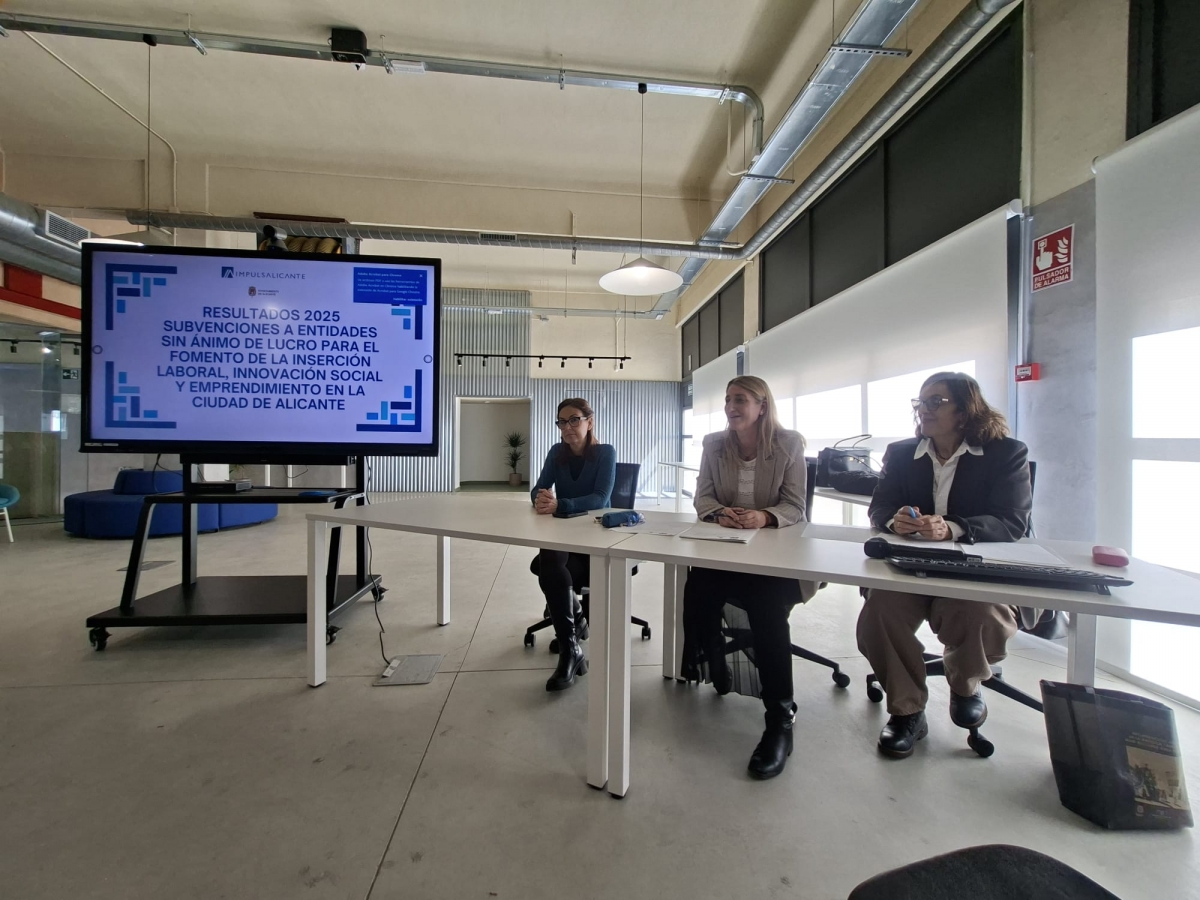 Impulsalicante suma 452 inserciones laborales y ocho nuevas empresas con ayudas al Tercer Sector de 2025.