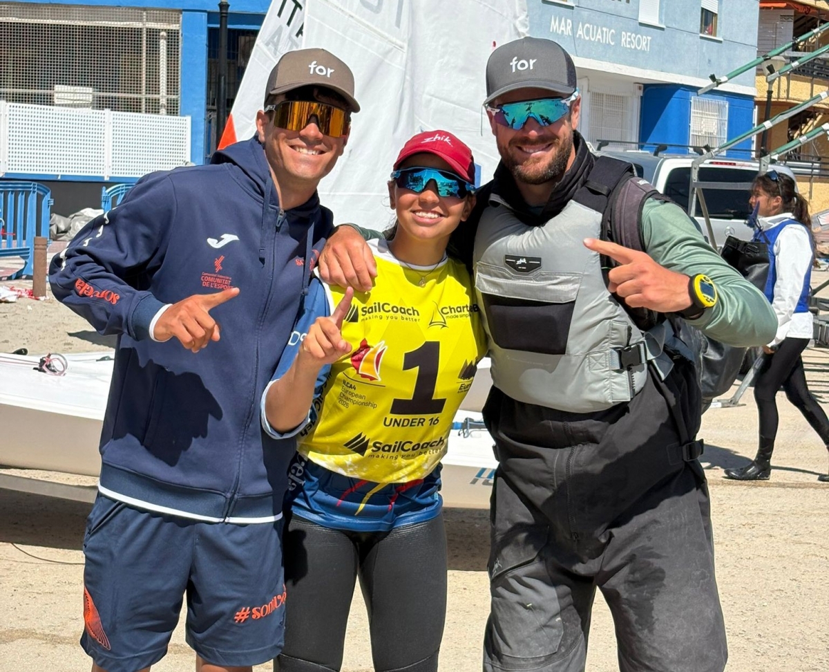 La valenciana Marta Ferrando, campeona de Europa sub-16 de Ilca 4 en el Mar Menor