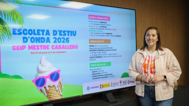 Onda abre las inscripciones para la Escoleta d’Estiu 2026 con una amplia oferta deportiva y recreativa