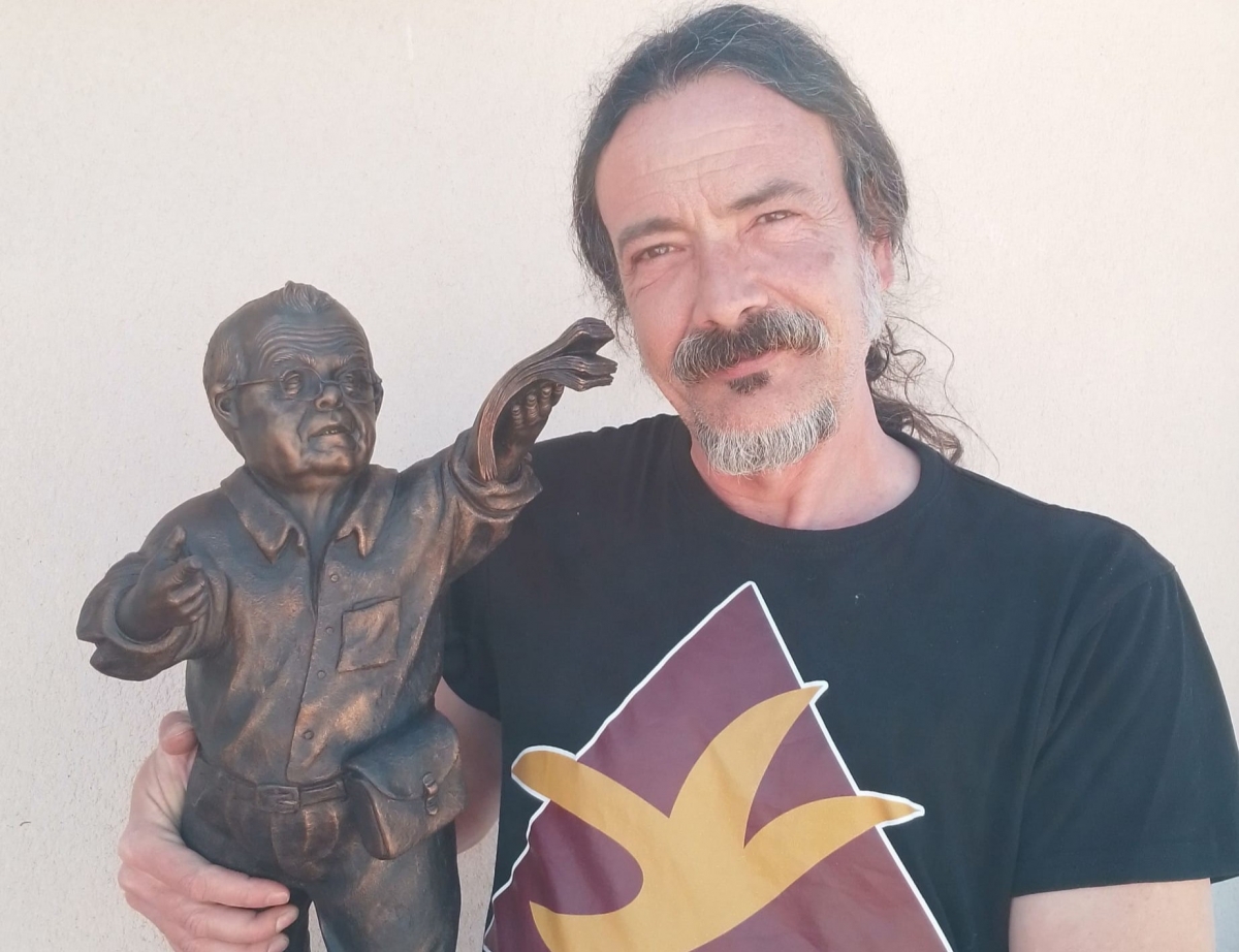 Así será la escultura que inmortalizará a Antoñico 'El Lotero' en Cartagena