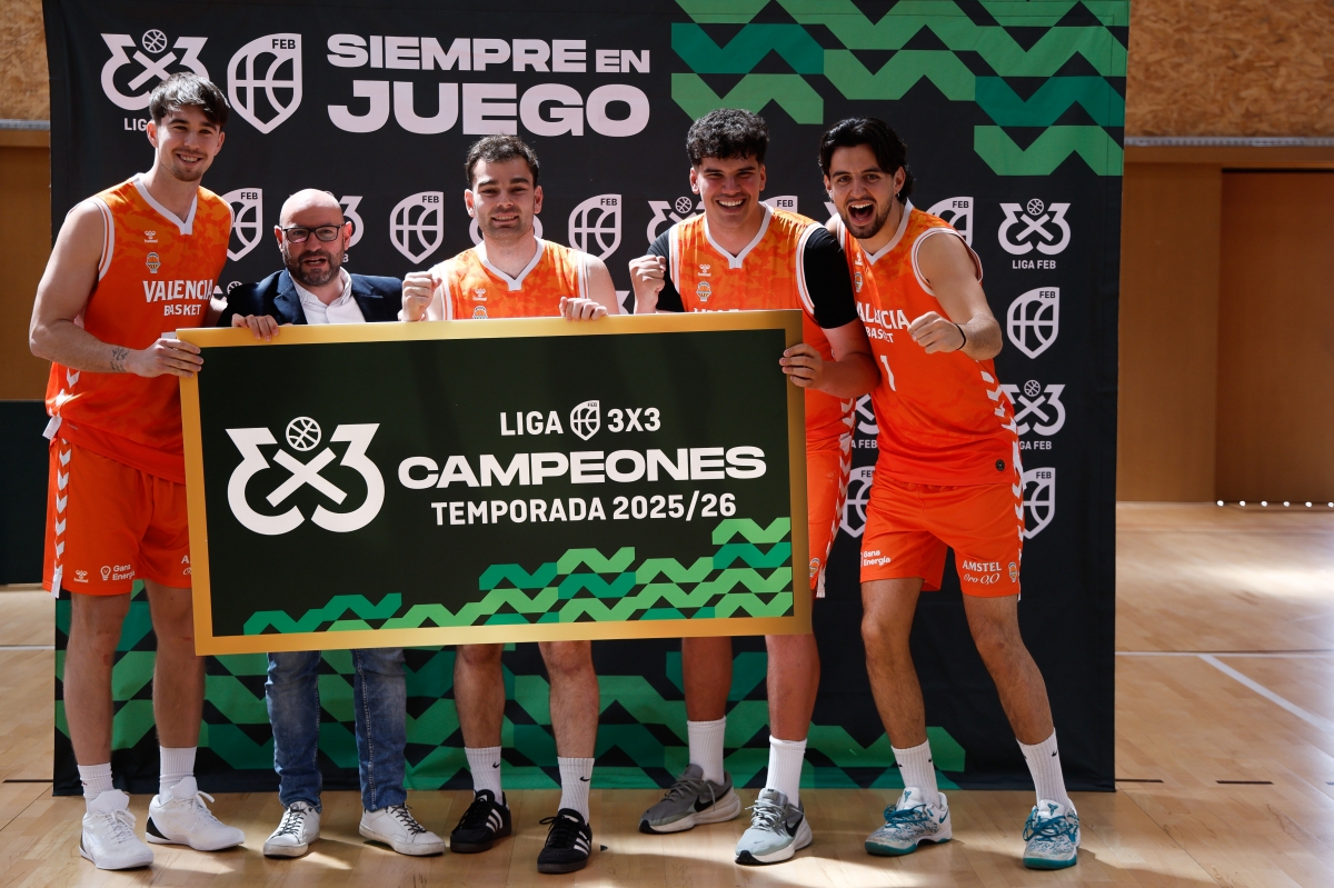 Valencia Basket 3x3, primer campeón de la Liga 3x3 FEB 