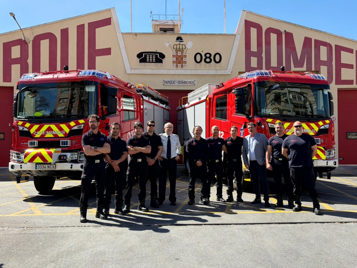 Murcia invierte 3 millones de euros en renovar la flota de bomberos con cuatro nuevos vehículos