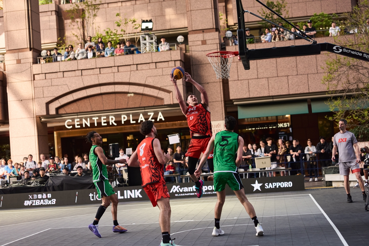 Valencia Basket 3x3, carácter y ambición para rozar el podio en Shibuya