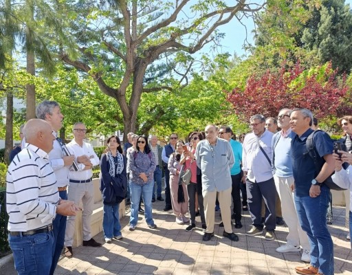La Salzadella i la seua plaça de Mèxic reben la visita de rectors mexicans per a conèixer el patrimoni indià