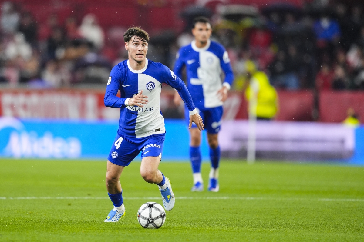 El exfranjiverde Rodrigo Mendoza jugando con el Atlético de Madrid