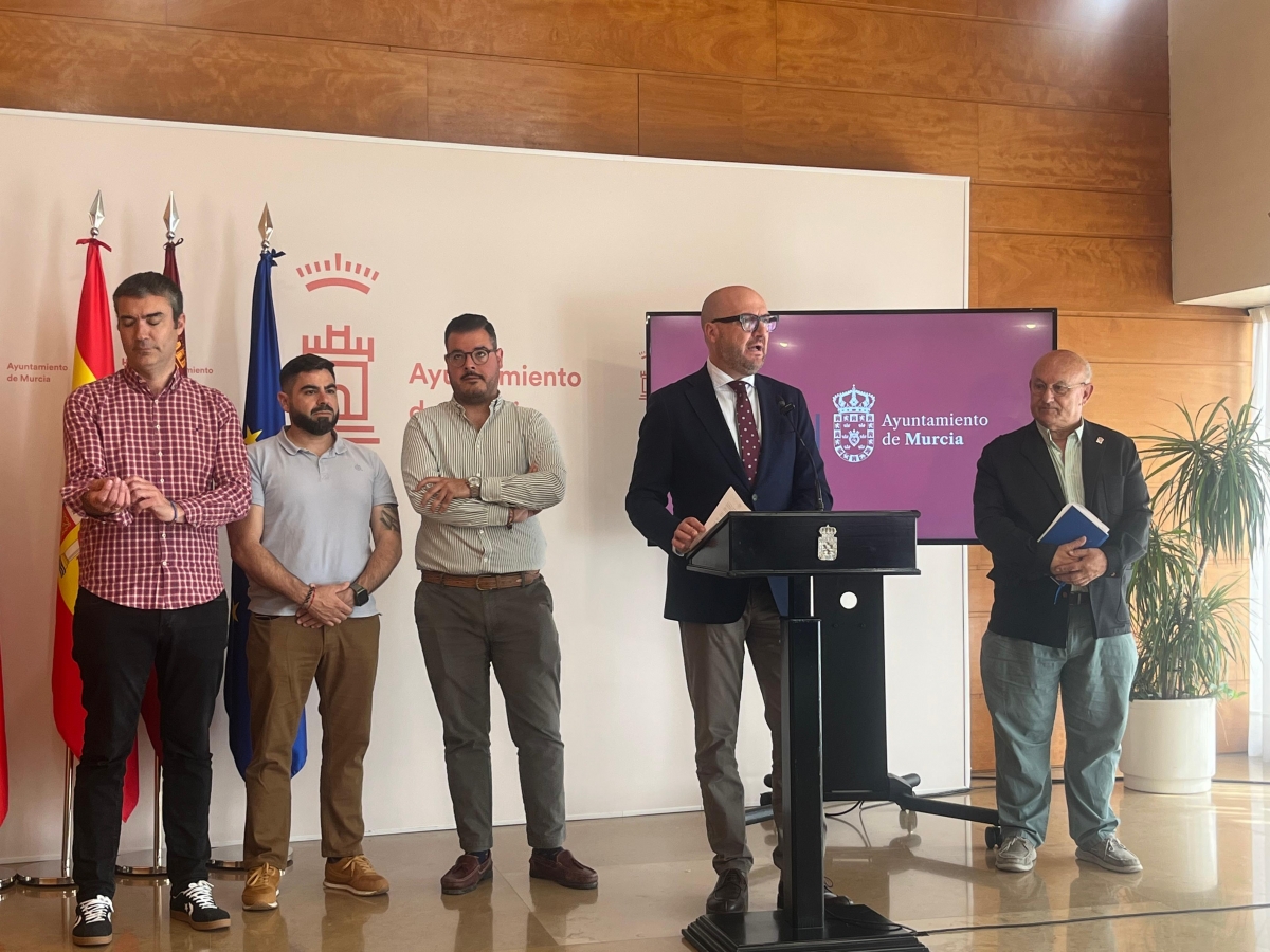 El edil de Movilidad, José Francisco Muñoz durante una rueda de prensa