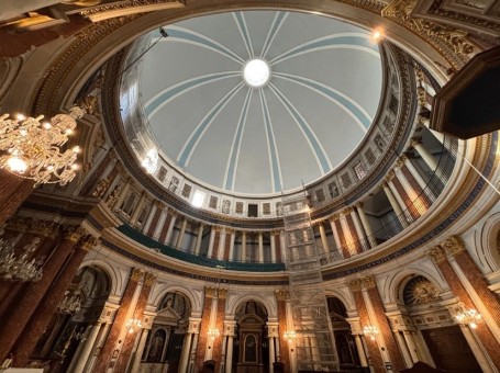La recuperación de la cúpula de la Iglesia de las Escuelas Pías, galardonada en los Premios Europa Nostra