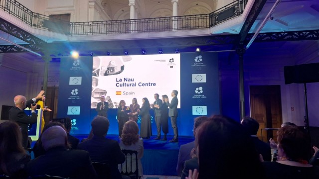 La Nau recibe en Bruselas el Sello de Patrimonio Europeo