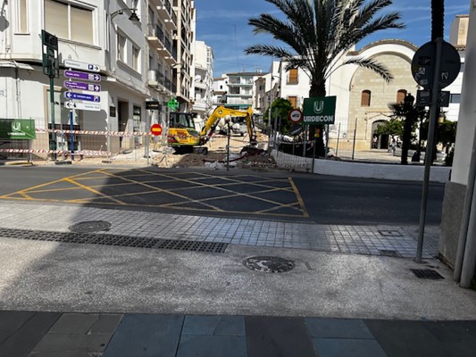 Las obras de Pont de Moncau de Altea se extienden a la N-332 a la altura de ‘Quatre Cantons’