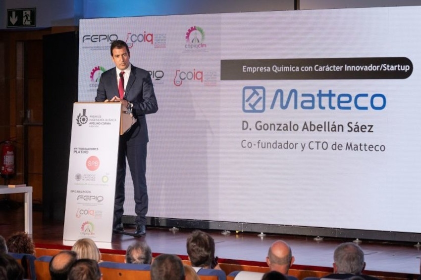 La spin-off Matteco de la UV recibe el Premio Avelino Corma a la mejor startup innovadora en química