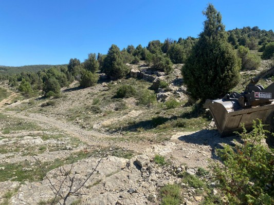 El camí a Vallivana estarà a punt per a la Rogativa del 55 Sexenni: els bombers treballen en la via