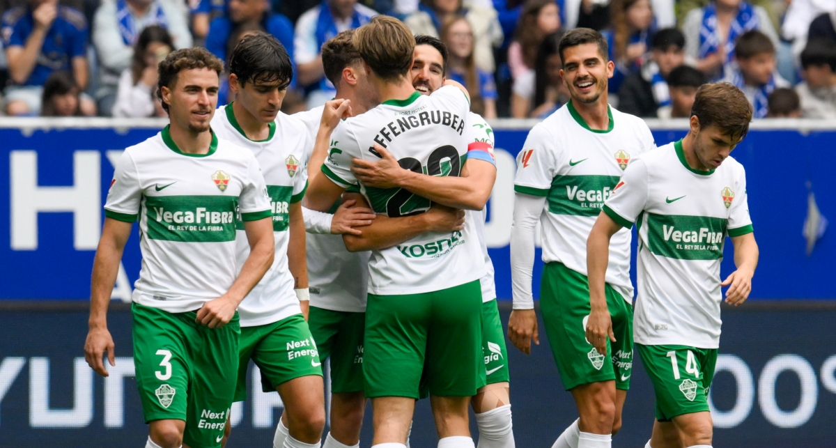 El Elche CF toca mejor la gaita y roza la permanencia con la primera victoria a domicilio del curso y cuarta en cinco jornadas 