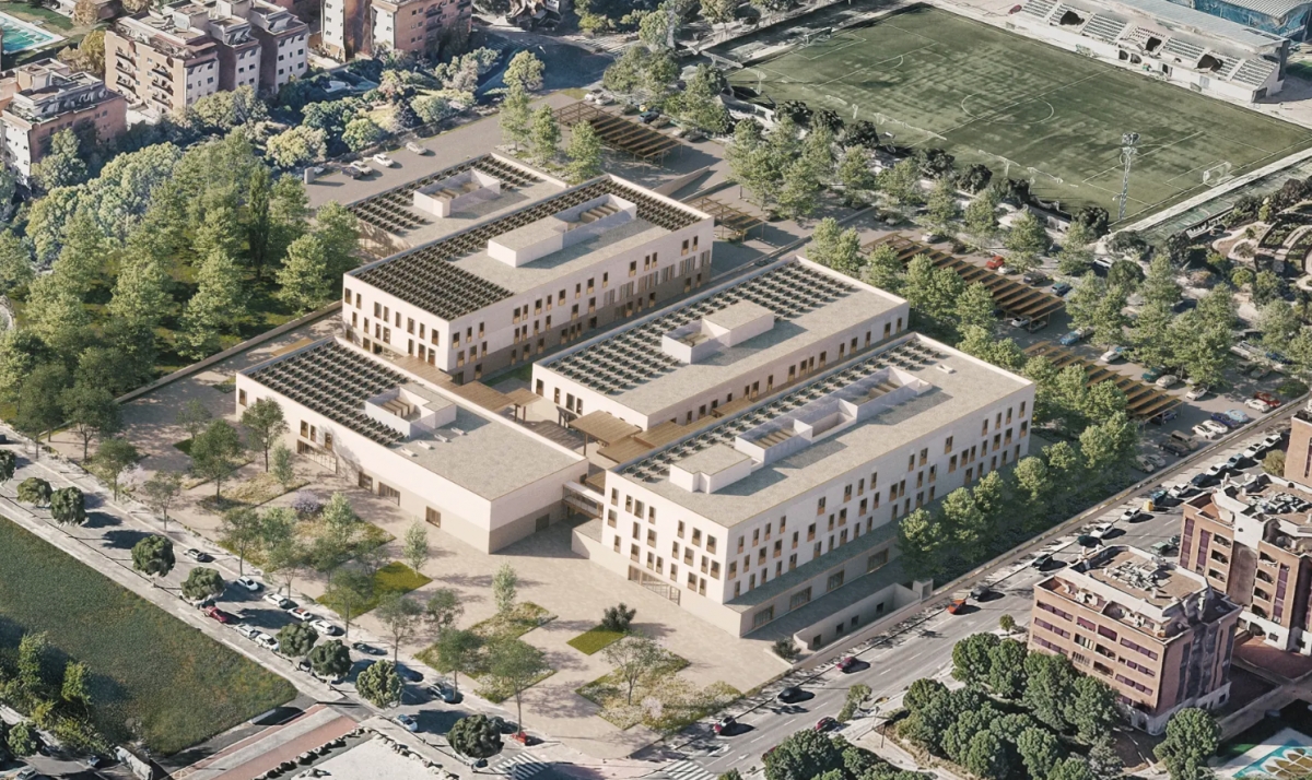 Figuración de cómo será el campus.