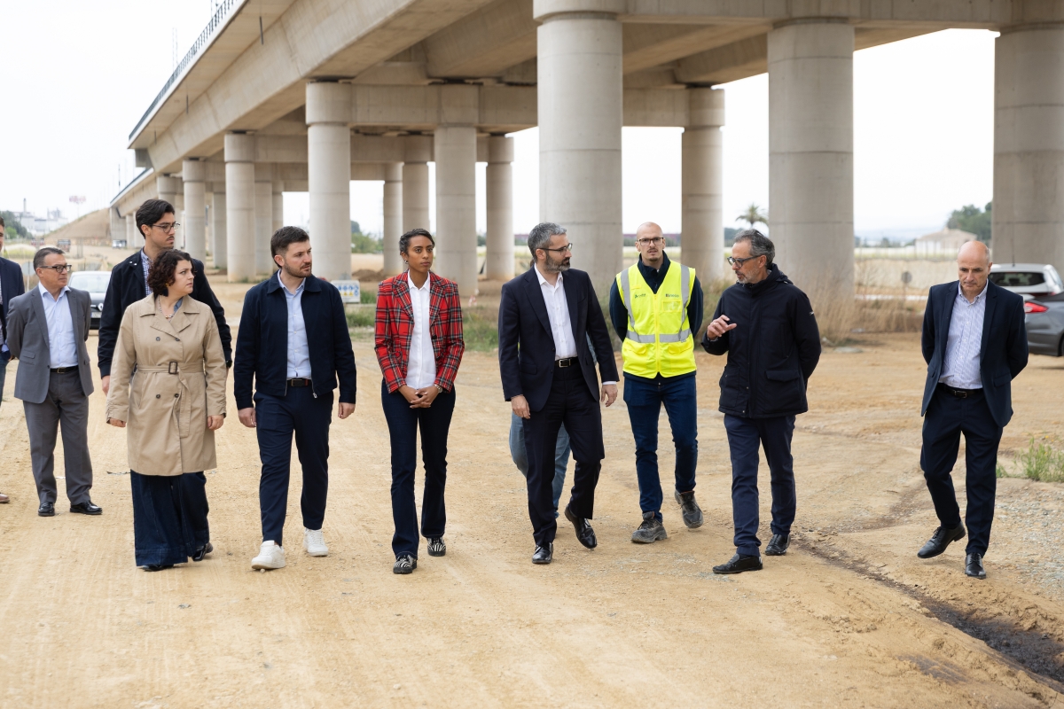El viaducto del AVE de casi 2 km mejorará la movilidad y reducirá el riesgo de inundaciones en Alhama de Murcia