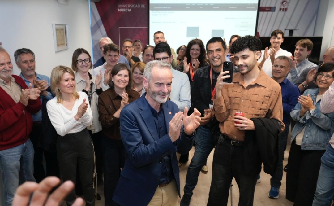 Samuel Baixauli logra el vuelco y se convierte en el nuevo rector de la Universidad de Murcia