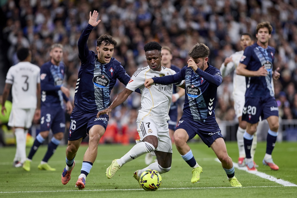 Carreira corta el paso a Vinicius en el último Real Madrid-Celta de Vigo