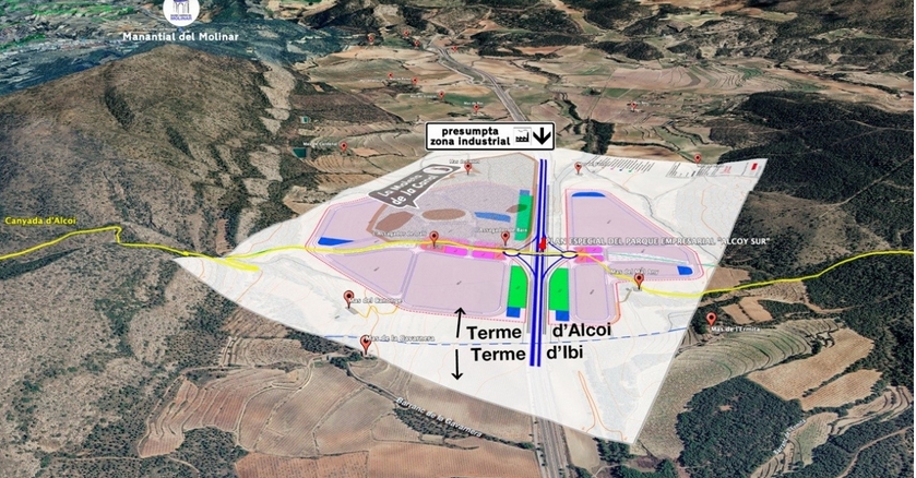 La Carrasca sobre Alcoi Sud: 