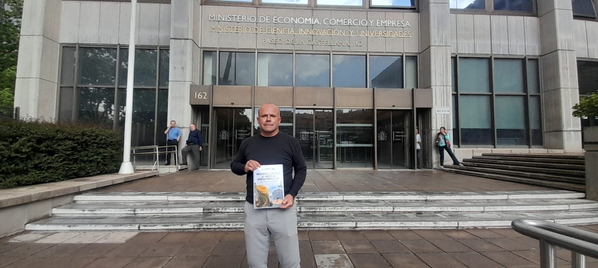 El secretario general de la Unió, Carles Peris, en el Ministerio de Economía.