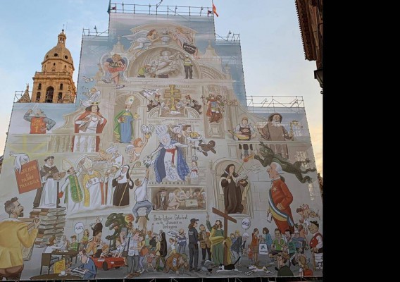 Buenas noticias para la fachada de la Catedral de Murcia: la restauración se encuentra ya al 70%