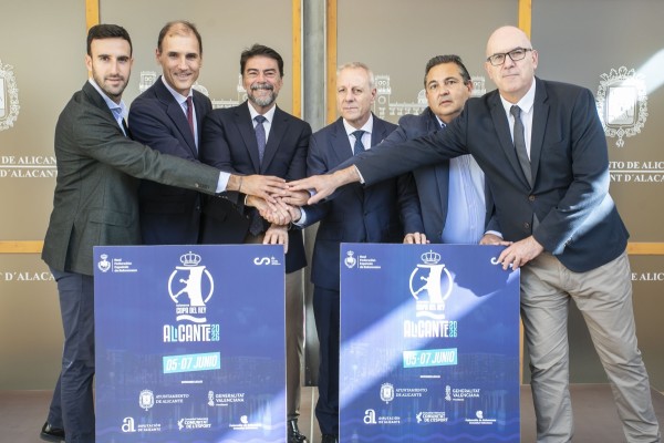 Alicante acoge el sorteo de la Copa del Rey de Balonmano que se disputa del 5 al 7 de junio