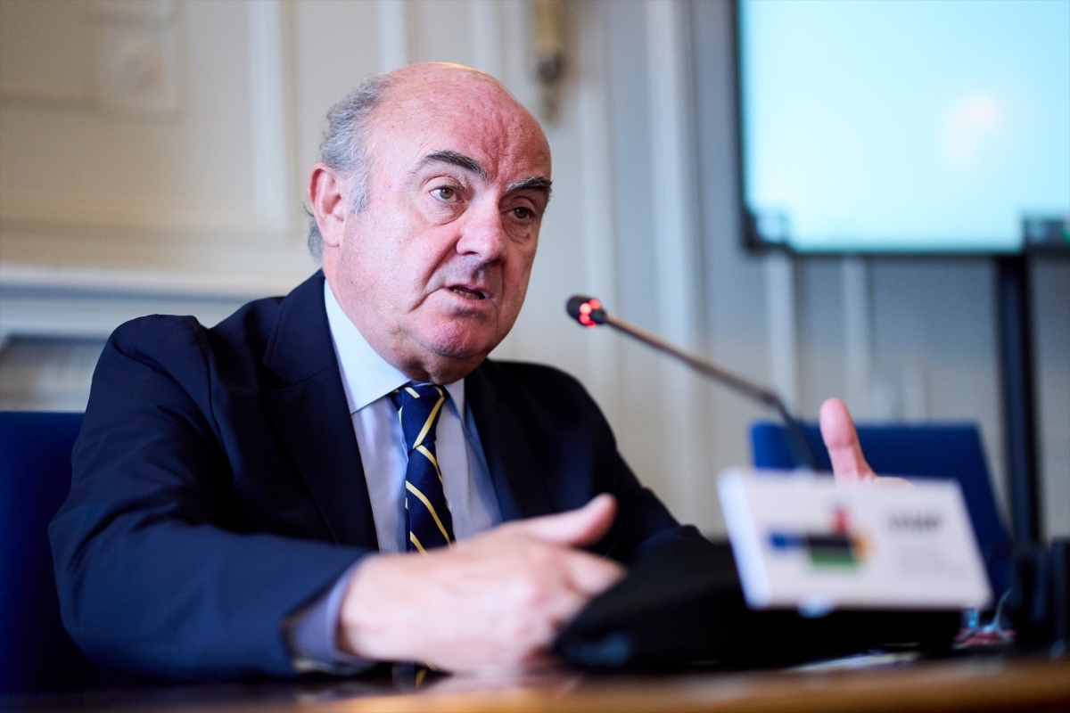 Guindos defiende el capital y liquidez de la banca europea en su última reunión como vicepresidente del BCE