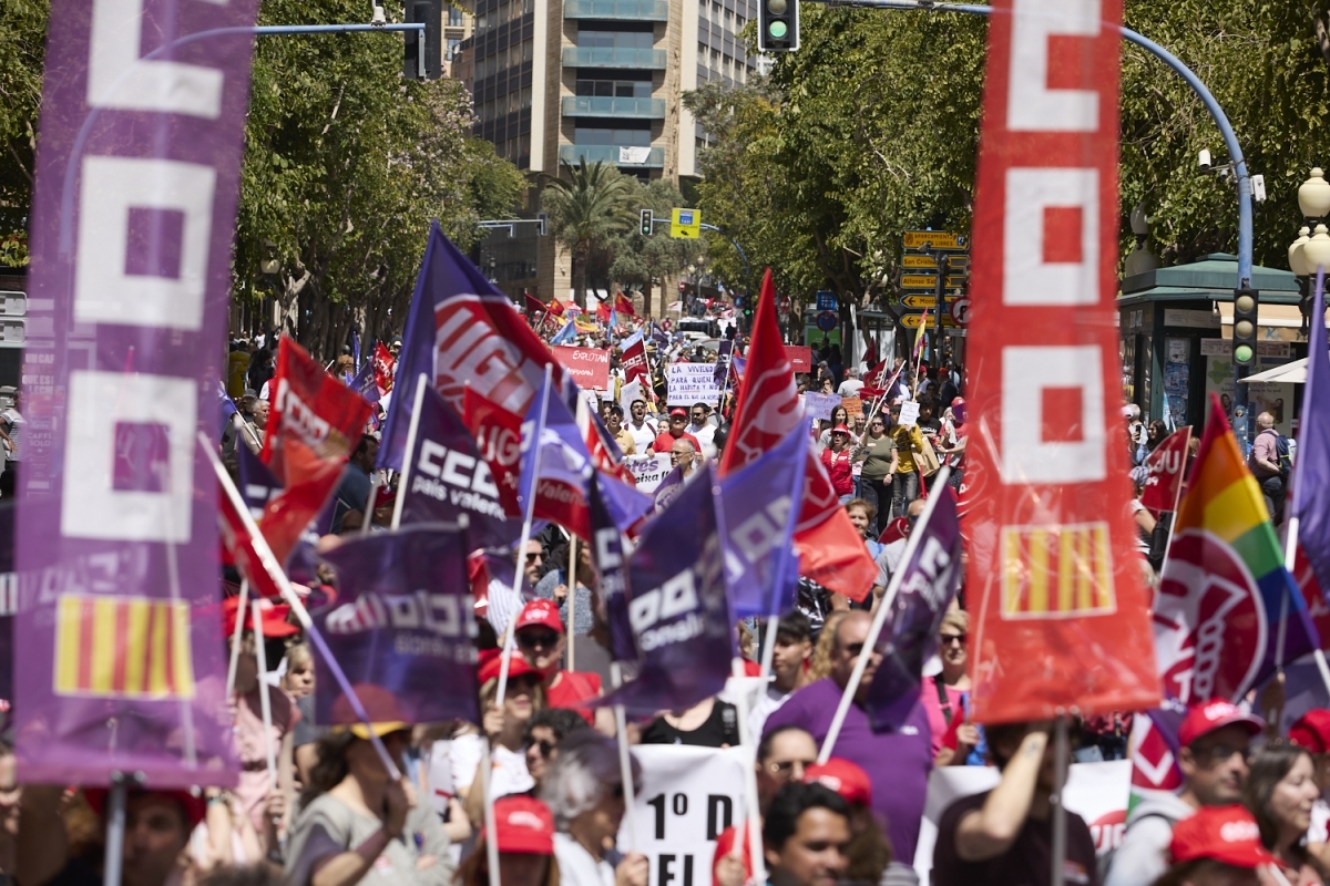Alicante encara el 1 de Mayo con protestas por salarios, jornada y vivienda en toda la provincia