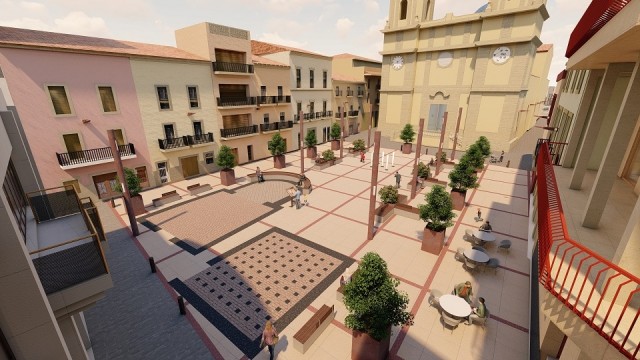 Petrer estrena la remodelación de la Plaça de Baix tras una inversión de 1,5 millones