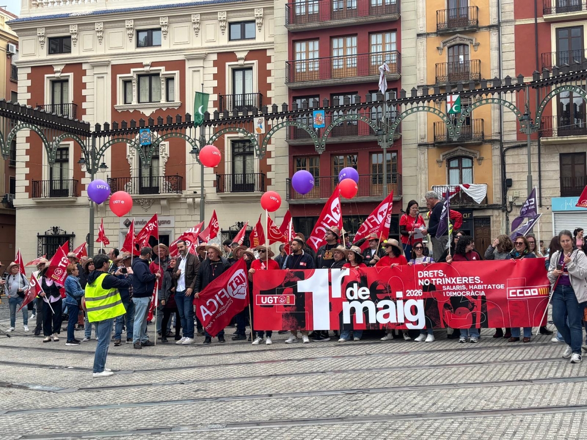 La manifestación del 1 de mayo en Alcoy.
