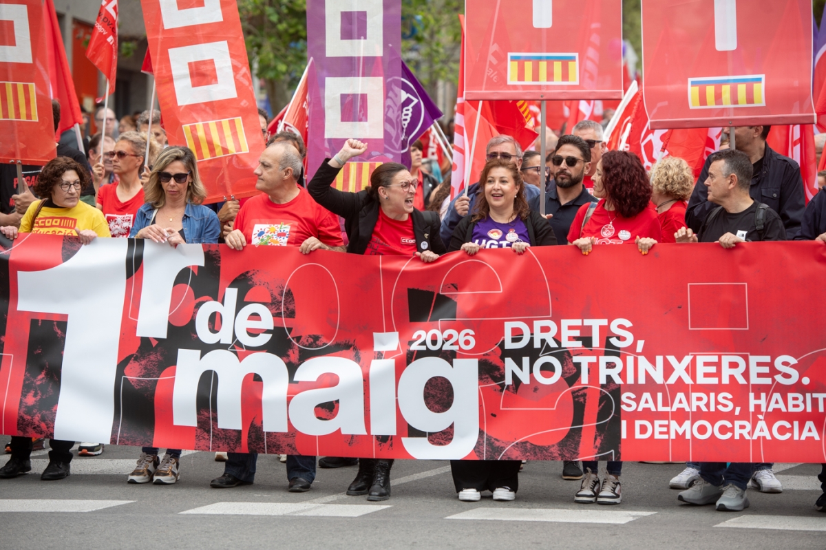 La marcha de 2026 por el 1 de mayo en Alicante, en imágenes 