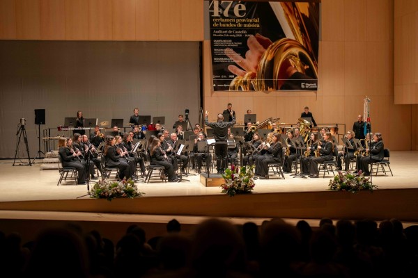 Más de 200 músicos castellonenses muestran su talento en el XLVII Certamen de Bandas de Música