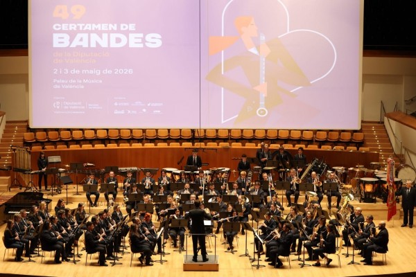 Benimàmet y la Unió Musical de Moncada completan el cuadro de honor del Certamen de Bandas de la Diputación