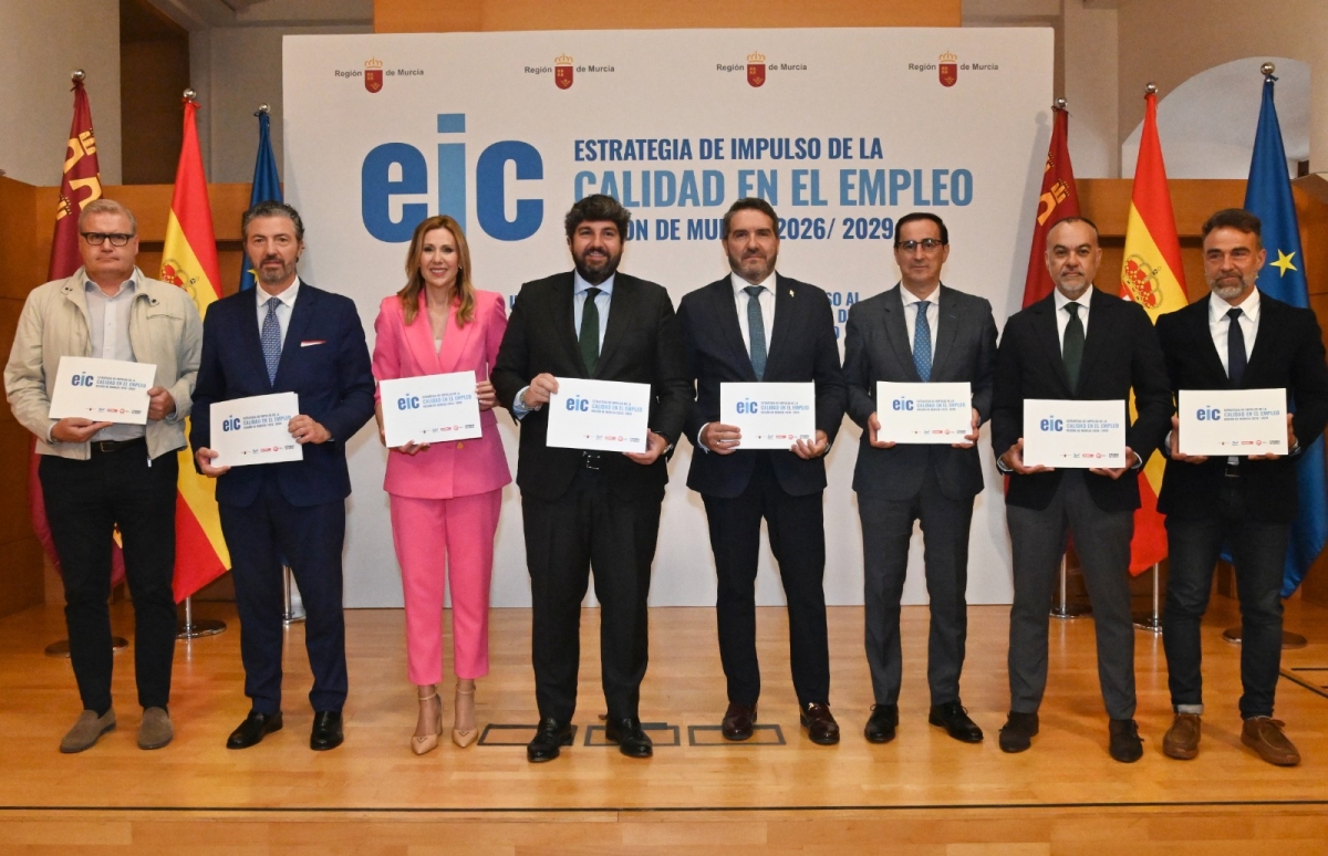 La Región de Murcia lanza 400 millones de euros para reducir la tasa de paro por debajo del 10% en cuatro años