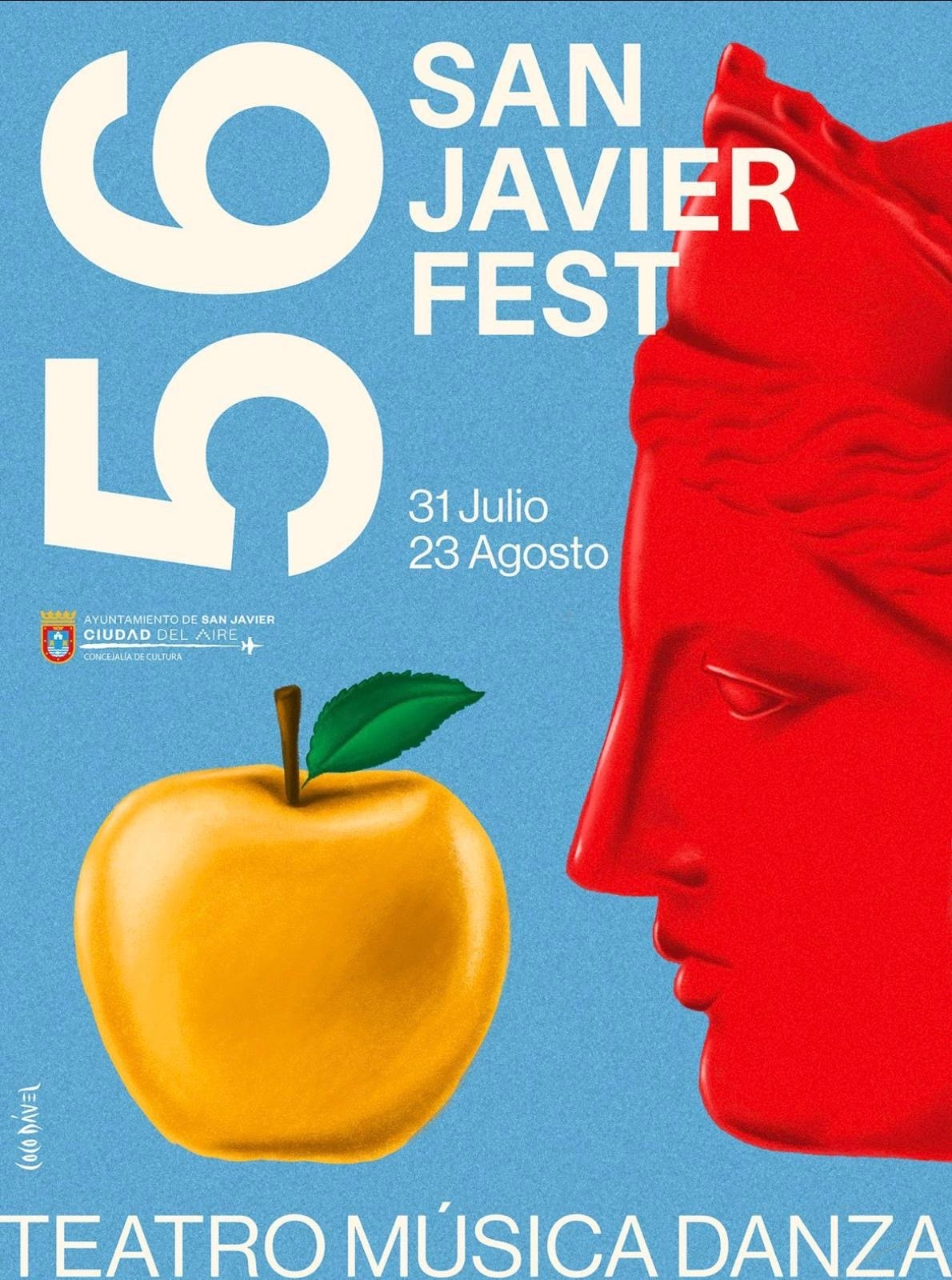 Cartel del 56 Festival Internacional de Teatro, Música y Danza de San Javier