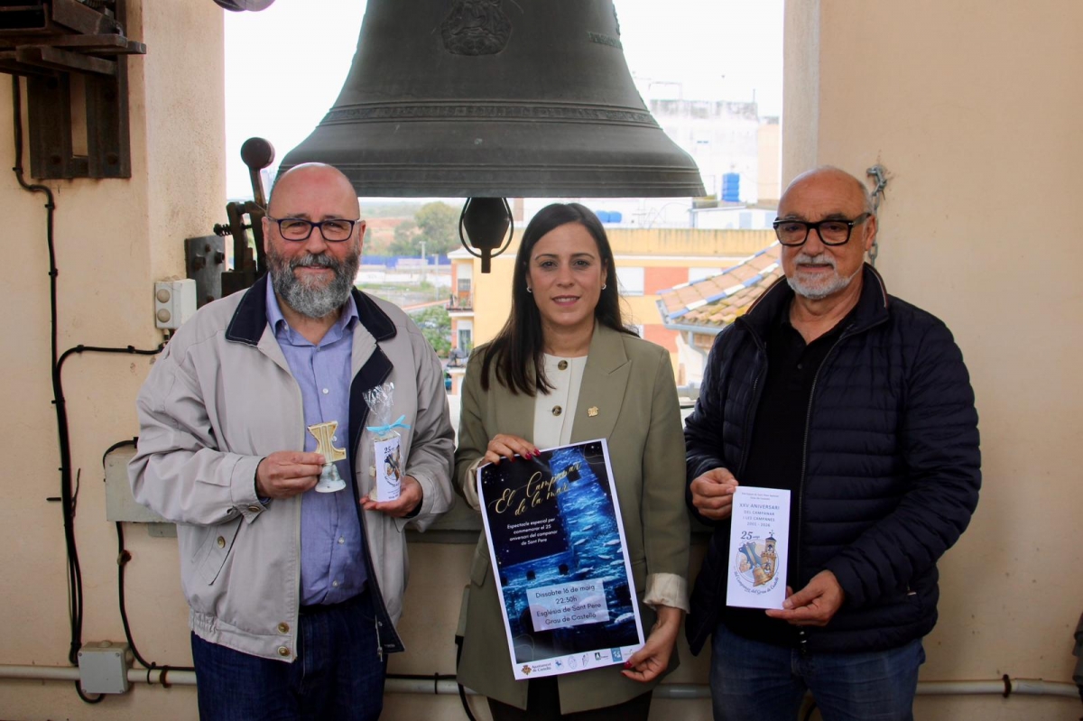El Grau conmemora los 25 años del Campanar de la parroquia de Sant Pere con una programación especial