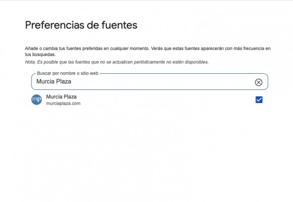Murcia Plaza, primero en Google: cómo elegirnos como fuente preferida y leer antes la actualidad de la Región