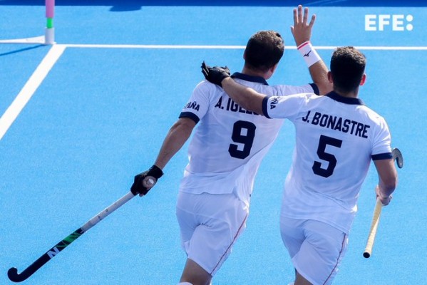 La selección masculina de hockey empata (3-3) ante Francia en Paris 2024