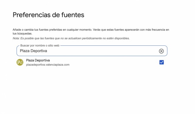 Plaza Deportiva, primero en Google: cómo elegirnos como fuente preferida del buscador