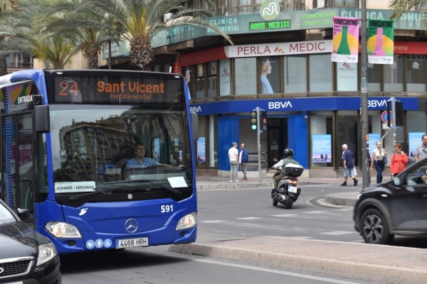 Así será el nuevo transporte metropolitano de Alicante en autobús con 14 líneas