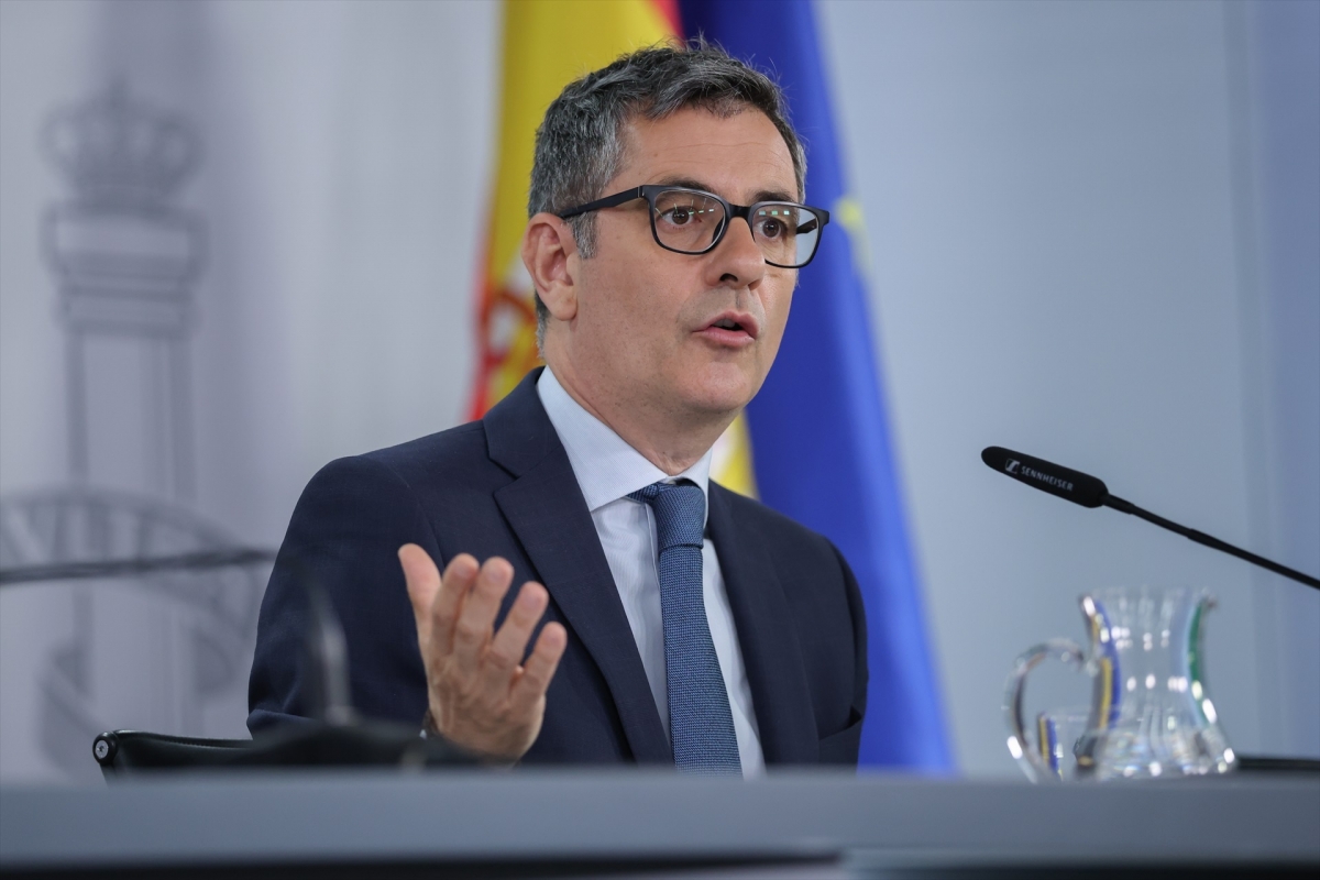 El ministro de la Presidencia, Félix Bolaños.