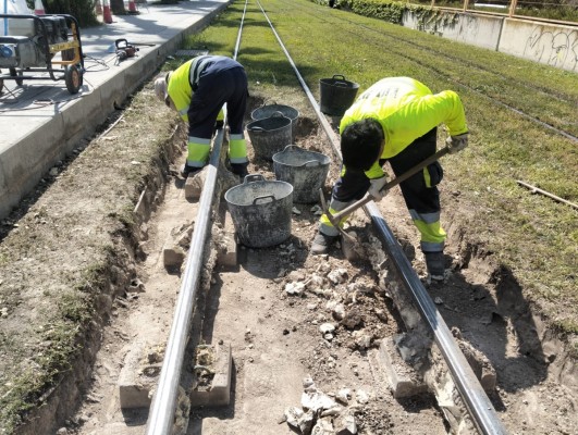 FGV realiza tareas de mantenimiento en la Línea 2 del Tram entre Santa Isabel y San Vicente