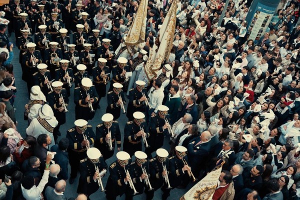 La agrupación musical del Paso Blanco de Lorca desembarca este domingo en Cartagena con un pasacalles y un concierto 