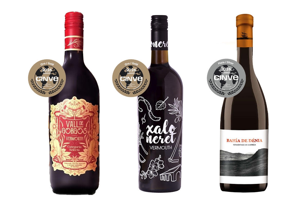 Bodegas Xaló brilla en CINVE 2026: doble oro y una plata