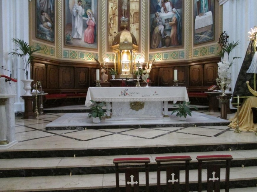 Imagen del interior de la Parroquia del Niño Jesús de Yecla. - Foto: DOCUMENTO OBRAS Imagen del interior de la Parroquia del Niño Jesús de Yecla.