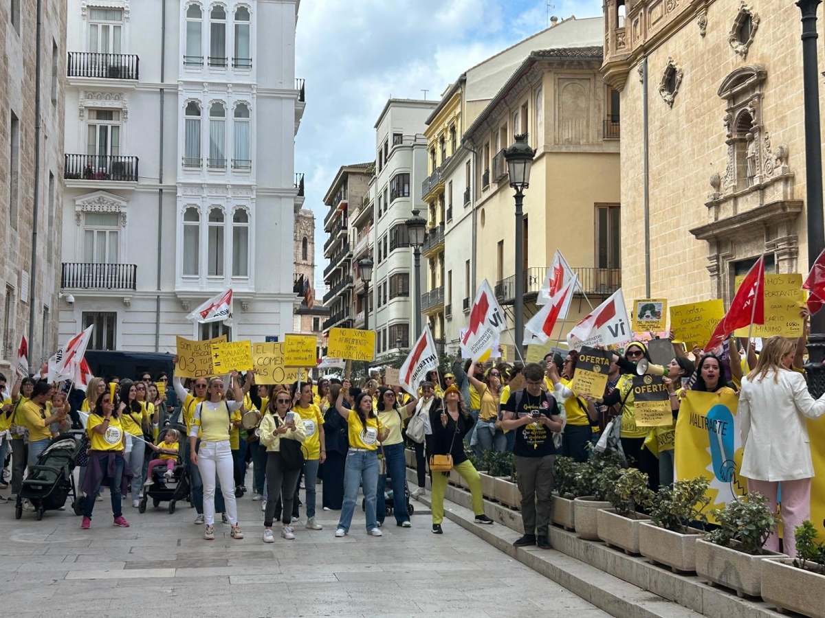 Las escuelas infantiles protestan para tener menos ratios, más recursos y salarios dignos